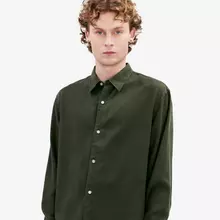 Elvine Ossian Shelter Green Shirt Hemd Herren dunkelgrün von ELVINE