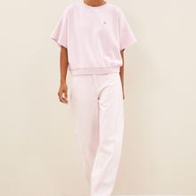 By-Bar Begum Slub Jeans Light Pink Damen Barrel Leg rosa von by-bar