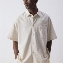 American Vintage Tysco Kurzarm Hemd Herren creme von American Vintage