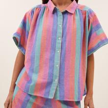 By-Bar Sunny Rainbow Pleats Blouse Damen Bluse multi von by-bar