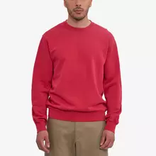 Colorful Standard Classic Organic Crew Sweatshirt Faded Red Unisex rot von Colorful Standard
