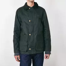 Brixtol Textiles Curtis Olive Herren Wachsjacke Wasserabweisend dunkelgrün von Brixtol Textiles