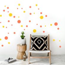 Wandsticker DOTS BUNT 50er Set Wandtattoo Punkte  von Urban ART Berlin