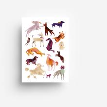 Postkarte Dogs and a Bunny von jungwiealt von jungwiealt