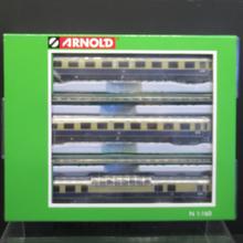 Arnold (Hornby) 4313 Personenwagen Rheingold DB blau/creme Aussichtswagen 3-teilig Spur N OVP von Anold (Hornby)