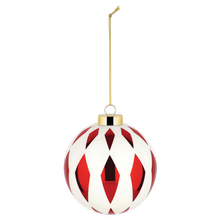 Weihnachtskugel groß Delight Weiss Rot von Alessi von Alessi