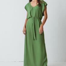 SKFK Tebe Long Dress Damen Maxi Kleid avocado grün von SKFK