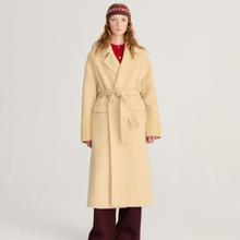 Bobo Choses Hand Made Wool Coat Light Yellow Damen Wollmantel gelb von Bobo Choses