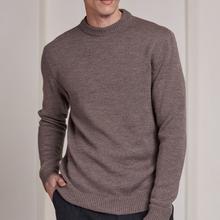 About Companions Morten Merinowolle-Pullover Herren taupe meliert von About Companions