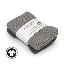 Abwaschtücher 2er Set "Solid" Gray von Aspegren Denmark von Aspegren Denmark