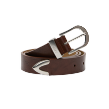 Obey Classic Leather Belt Chestnut Unisex Ledergürtel braun von OBEY