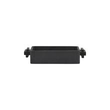 Tablett "Block" eckig und schwarz von House Doctor von House Doctor