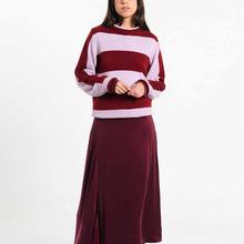 Suite13Lab Babol Jumper Stripes Brick Damen Sweater Strickpullover Streifen rotbraun von Suite 13