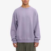 Colorful Standard Purple Jade Oversized Organic Crew Pullover Herren lila von Colorful Standard