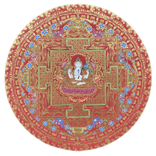 Thangka – Avalokiteshvara – Mandala – 23x23cm von Karsang Lama