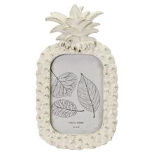 Bilderrahmen Ananas, weiß für Fotoformat 10x15 von CHILLISY HOME