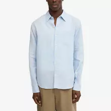 Colorful Standard Linen LS Shirt Polar Blue Leinenhemd Herren hellblau von Colorful Standard