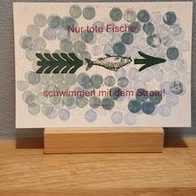 Postkarte in Bleisatz-Buchdruck von H- H Koch