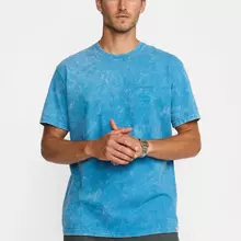 Revolution Application Acid Washed T-Shirt Herren blau von Revolution