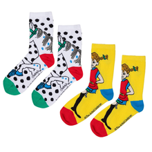 2er-Pack Socken "Pippi Langstrumpf & Kleiner Onkel" von Martinex