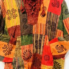 Nepal Ethno Yoga Hemd/Bluse – Batik – mehrfarbig – Unikate von Himalayaks