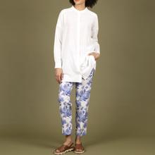 WEMOTO Milly Seersucker Bluse Tunika Damen off white von WEMOTO