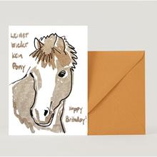 Pony, Klappkarte mit Umschlag von superjuju von superjuju