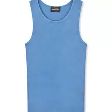 Mads Nørgaard Bright Cobalt Rib Cotton Bruce Tanktop Unterhemd Herren blau von Mads Nørgaard - Copenhagen
