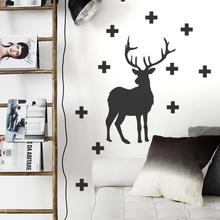 Wandsticker Hirsch Silhouette | Deer Wandtattoo  von Urban ART Berlin