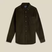 Portuguese Flannel Lobo 2.0 Cord Hemd Herren dark olive von Portuguese Flannel