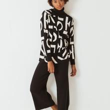 SKFK Gai Trouser Damen Rib Strick Hose schwarz von SKFK