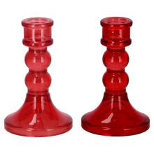 Kerzenhalter Glas Rot von Vosteen