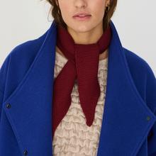 SKFK Bera Scarf Burgundy Unisex GOTS Baumwolle rotbraun von SKFK
