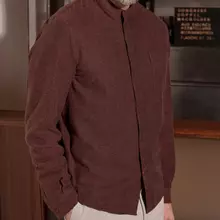 About Companions Nathan Eco Flannel Brick Shirt Hemd Herren dunkelrot von About Companions