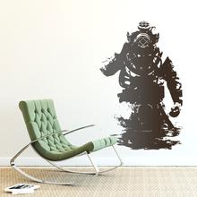 Wandtattoo TIEFSEETAUCHER Wall Art Wandsticker Taucher Streetart im BANKSY Think Tank Style, Graffiti Wandsticker Tauchen Maritim von Urban ART Berlin