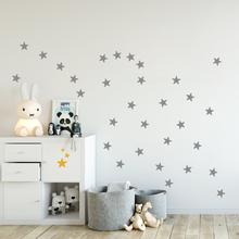 Wandsticker Kinderzimmer 40 Sterne 4cm Wandtattoo 