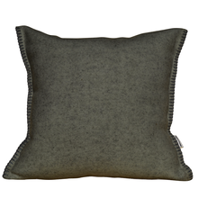 Kissen aus Merinowolle Klara, Anthrazit, 45x45 von chillisy®