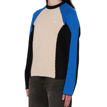 Obey Angie Crew Sweater Damen Colorblock Pullover cream multi von OBEY