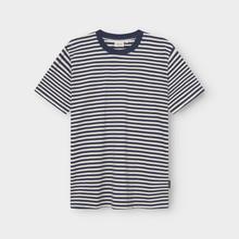 Dedicated Stockholm StripeT-Shirt Bio Baumwolle Shirt Streifen blau von Dedicated