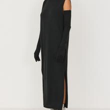 SKFK Agate Dress Dark Green Damen Maxi Kleid Merino dunkelgrün von SKFK