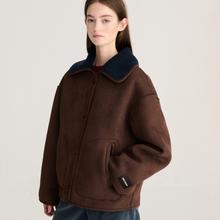Bobo Choses Soft Reversible Sherpa Jacket Damen Wendejacke braun blau von Bobo Choses