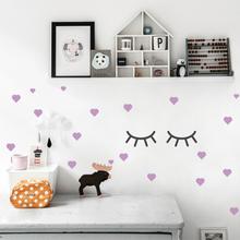 Wandsticker HERZEN & SLEEPY EYES Kinderzimmer 