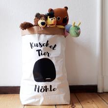 PAPERBAG Kuscheltier Höhle Papiersack Aufbewahrung  von Urban ART Berlin