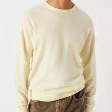 American Vintage Ouity Limonade Chine Strickpullover Herren gelb von American Vintage