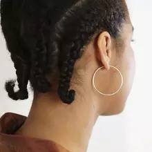 Pikfine Franka Minimalistische Creolen aus Silber von Pikfine