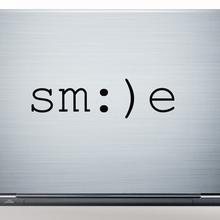Smile Notebook Sticker Happiness Laptop Aufkleber  von Urban ART Berlin