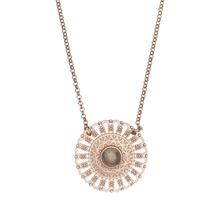 Love Chain mit Mandala & Labradorit, Roségold von Hoffnungsträger