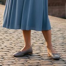 BALLERINAS GRAU NAPPA (TORTORE) von Batelli-Ballerinas