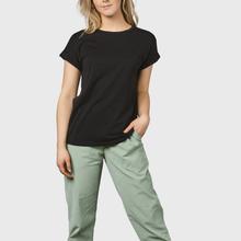 Klitmøller Sigrid Tee Lyocell Shirt Damen schwarz von Klitmøller