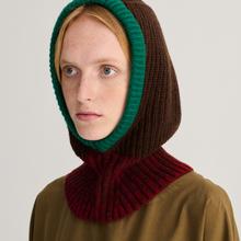 Bobo Choses Colorblock Wool Balaklava Unisex Schal Mütze braun von Bobo Choses